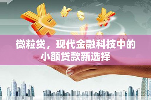 安图微粒贷，现代金融科技中的小额贷款新选择