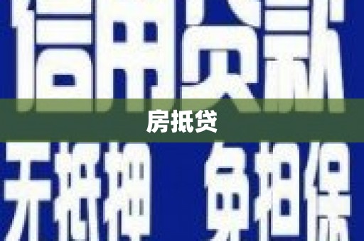 苍溪房抵贷