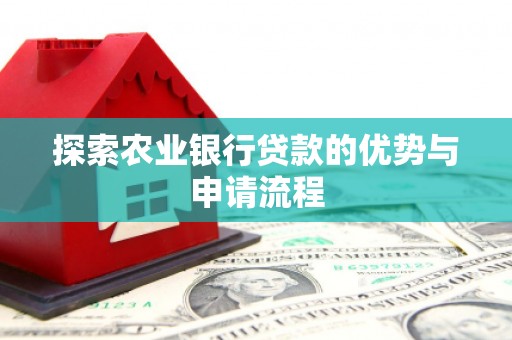 惠东探索农业银行贷款的优势与申请流程