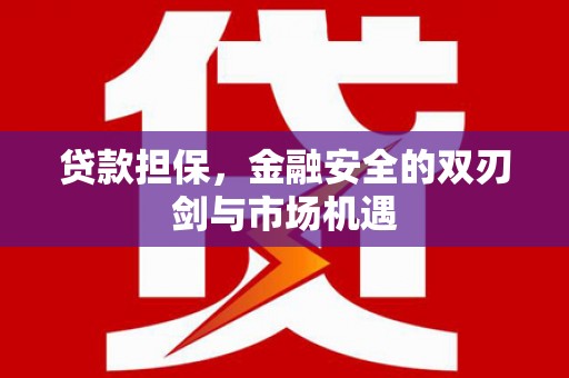 桐乡贷款担保，金融安全的双刃剑与市场机遇