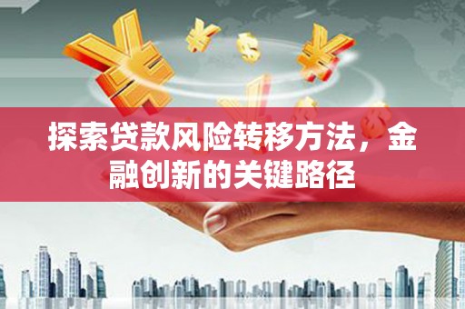 岱岳探索贷款风险转移方法，金融创新的关键路径