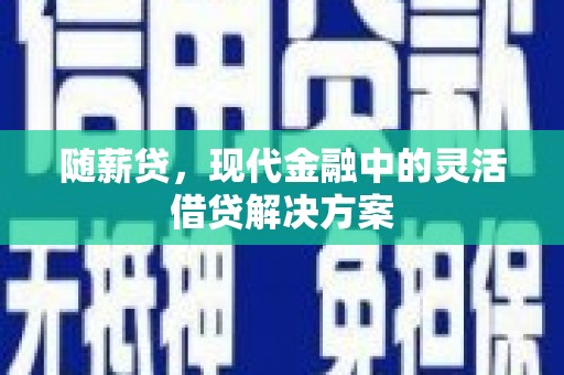 甘谷随薪贷，现代金融中的灵活借贷解决方案