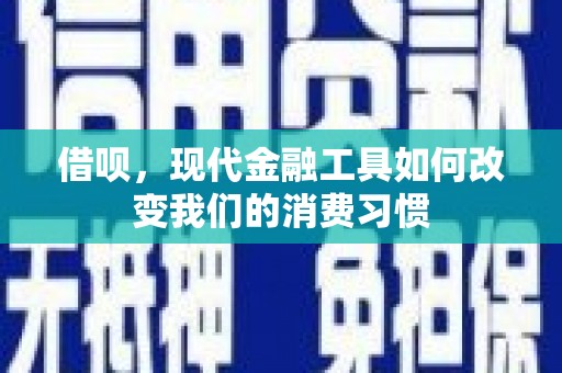 奎文借呗，现代金融工具如何改变我们的消费习惯