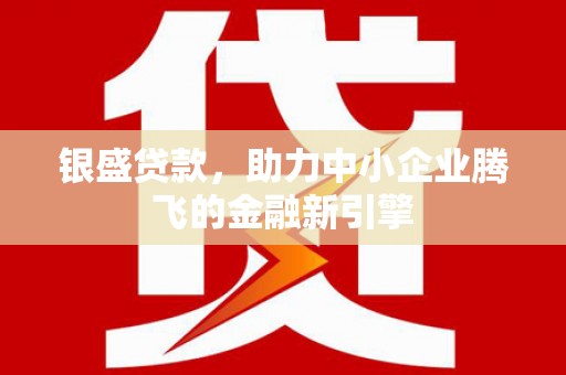 咸宁银盛贷款，助力中小企业腾飞的金融新引擎
