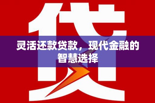 安居灵活还款贷款，现代金融的智慧选择